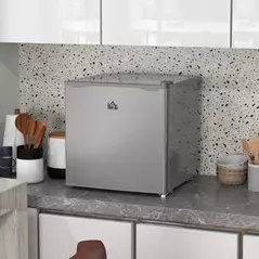 HOMCOM 35L Mini Freezer, -24℃ to -14℃ Temperature - Grey - 2