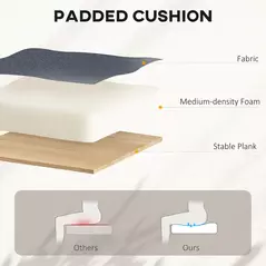 HOMCOM 99-119 cm Draughtsman Chair, with Adjustable Footrest - Grey - 8