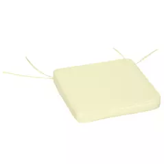 Outsunny Set of 6 Pcs Chair Cushion, 42Lx42Wx5T cm-Cream White - 9