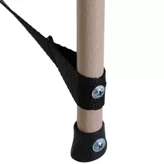 Outsunny Single Steel Frame Portable Camping Cot, with Carry Bag - Grey - 7