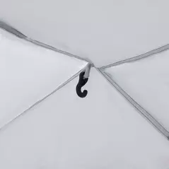 Outsunny Dome Tent for 6-8 Person, Camping Tent with 4 Zipped Mesh Doors, Removable Oxford Cloth, Lamp Hook, Portable Carry Bag, White and Blue - 9