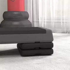 SPORTNOW Adjustable Fitness Stepper, with Non-Slip Surface, for Home, Gym, Office Workout, Grey - 9