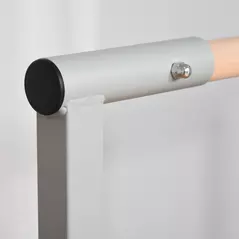 HOMCOM Height Adjustable Gymnastics Horizontal Bar for Kids, Children Junior Kip High Bar Fitness, Blue - 9