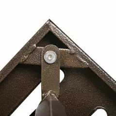 Outsunny Rattan Garden Coffee Table, 55.5 cm Square Wicker Patio Side Coffee Table with 4 cm Umbrella Hole, Metal Bottom and Slatted Top for Outdoor, Balcony, Brown - 9