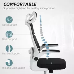 HOMCOM Multi-Adjust Office Chair - Black - 4