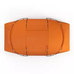 Outsunny 4-6 Man Camping Tent with Living Area and 2 Bedrooms, Hiking Sun Shelter, UV Protection Tunnel Tent, Orange - 9