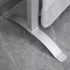 HOMCOM Electric Towel Warmer, 6 Bar Aluminum Heated Towel Rail, Wall Mounted & Free Standing Towel Drying Rack for Bathroom, Plug-in, Silver - 8