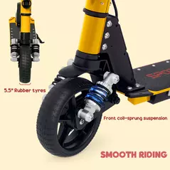 SPORTNOW Folding Electric Scooter for Kids, with Dual Brakes, Front Suspension, LED Colourful Lights - 7