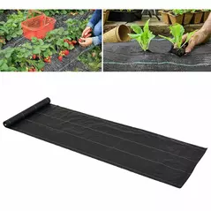 Outsunny 1m x 50m Weed Control Membrane, Heavy Duty Weed Control Barrier Fabric, 90gsm Ground Cover for Patios, Garden, Flower beds, Landscaping - 2