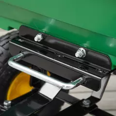 Outsunny 75 Litre Large Garden Cart, Tipping Wheelbarrows Heavy Duty Garden Dump Trolley 200kg Capacity for Festivals, Tools, Plants, Logs - Green - 8