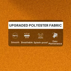 Outsunny 115 x 56cm Rocking Chair Padded Seat Cushion - Orange - 5