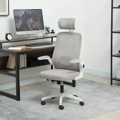 HOMCOM Multi-Adjust Office Chair - Grey - 2