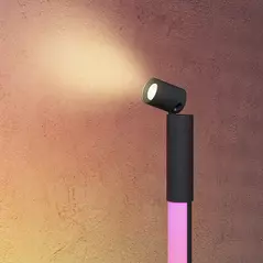 HOMCOM LED Floor Lamp with Reading Light, 360° RGB Detachable Corner Floor Lamp with App & Remote Control, Standing Lamp with Music Sync & Timing, for Living Room, Game Room, Dark Grey - 9