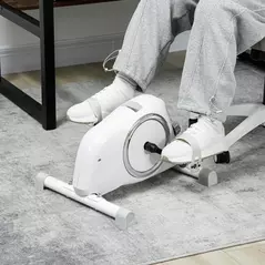 SPORTNOW Pedal Exerciser with Eight Level Magnetic Resistance, with Eight-Level Magnetic Resistance, White - 2