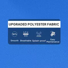 Outsunny 115 x 56cm Rocking Chair Padded Seat Cushion - Blue - 5