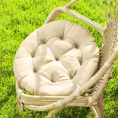 Outsunny Set of Two Φ60cm Outdoor Cushions - Beige - 9