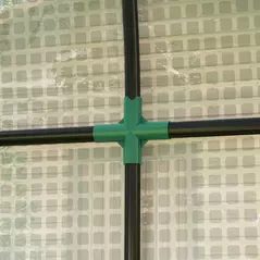 Outsunny 200 x 100cm Walk-In Greenhouse, with Zipped Doors - White - 8