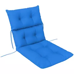 Outsunny 115 x 56cm Rocking Chair Padded Seat Cushion - Blue - 1