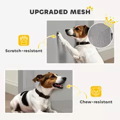 PawHut Retractable Stair Gate Extends Up to 180 cm Wide, Dog Gate for Doorways, Stairways, Hallways, Grey - 5