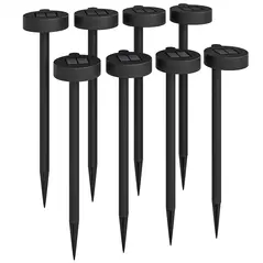 Outsunny Solar Lights Outdoor Garden Stake 8 Pack Pathway Lighting, Solar Stake Lights with Auto On/Off LED, IP44 Waterproof Plastic Outdoor Garden Lighting for Path, Patio and Landscape - 1