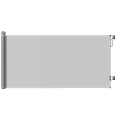 PawHut Retractable Stair Gate Extends Up to 180 cm Wide, Dog Gate for Doorways, Stairways, Hallways, Grey - 1