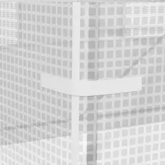 Outsunny 245 x 200cm Polytunnel Greenhouse - White - 8