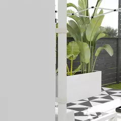 Outsunny Gazebo Side Panels, 2 Pack Sides Replacement, for 3x3(m) or 3x6m Pop Up Gazebo, with Windows and Doors, White - 9