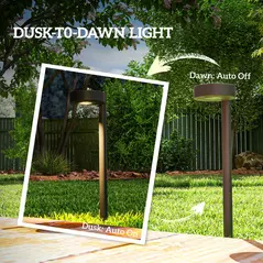 Outsunny Solar Lights Outdoor Garden Stake 8 Pack Pathway Lighting, Solar Stake Lights with Auto On/Off LED, IP44 Waterproof Plastic Outdoor Garden Lighting for Path, Patio and Landscape - 5