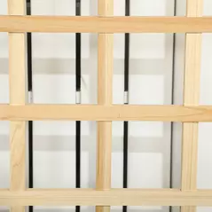 Outsunny Garden Planters with Trellis for Vine Climbing, Distressed Wooden Raised Beds, 90x43x150cm, Natural Tone - 9