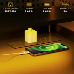 HOMCOM Computer Desk with LED Lights and Power Outlets, 120 x 55 cm Gaming Desk with Monitor Stand, Sliding Keyboard Tray and Storage Shelves for Home Office, Black - 4