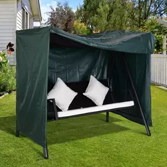Outsunny 152 x 177cm Three-Seater Swing Chair Protective Cover Green - 2