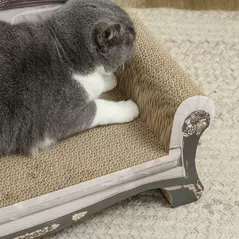 PawHut 2-in-1 Cat Scratcher with Catnip for Indoor Cats, 29.5 x 56 x 26cm, Brown - 8