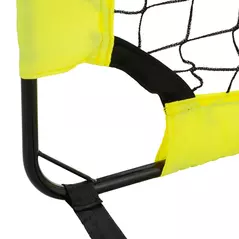 HOMCOM Two Football Goal Nets, Foldable Outdoor Sport Training Equipment, for Teens, Adults, with Carrying Bag, Yellow - 8