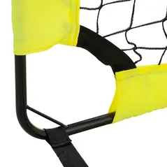 HOMCOM Two Football Goal Nets, Foldable Outdoor Sport Training Equipment, for Teens, Adults, with Carrying Bag, Yellow - 8