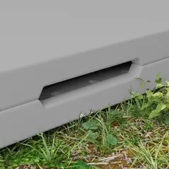 Outsunny 34/74cm Folding Camping Table, with Handle - Grey - 8