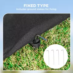 Pawhut Folding Fabric Soft Pet Crate, 46Lx36Wx41H cm - Black - 8