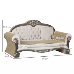 PawHut 2-in-1 Cat Scratcher with Catnip for Indoor Cats, 29.5 x 56 x 26cm, Brown - 3