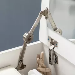 HOMCOM Dressing Table with Flip-up Mirror and Storage Stool, Vanity Table with Drawer and Hidden Compartments for Bedroom, Living Room, White - 9