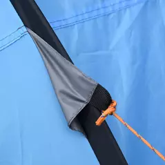 Outsunny 4 Person Pop-up Camping Tent Family Tent with Ground Sheet, 4 Windows and Portable Carry Bag for Beach Outdoor Trip, Sky Blue - 9