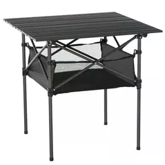 Outsunny Outdoor Folding Camping Table W/ Storage Bag, Portable for Garden Beach Picnic - 1
