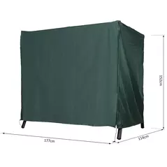 Outsunny 152 x 177cm Three-Seater Swing Chair Protective Cover Green - 3