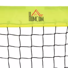 HOMCOM Two Football Goal Nets, Foldable Outdoor Sport Training Equipment, for Teens, Adults, with Carrying Bag, Yellow - 9
