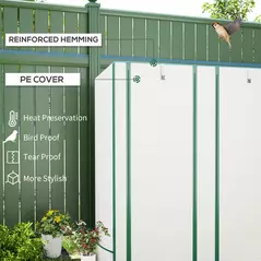 Outsunny Three-Tier Mini Greenhouse - White - 4