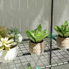 Outsunny Three-Tier Mini Greenhouse - White - 9