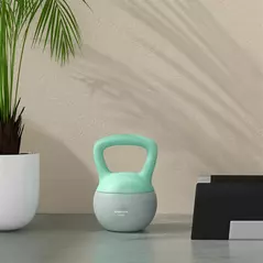 SPORTNOW 10KG Soft Kettlebell, Kettlebell with Non-Slip Handle for Home Gym, Weight Lifting, Strength Training, Green/Grey - 7