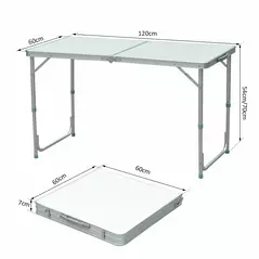 Outsunny Portable Aluminum Foldable Table - 3