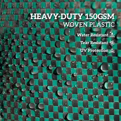 Outsunny Garden Waste Bags, 272L x 3 Heavy Duty Garden Bags, Foldable and Reusable Waste Sacks with Handles for Loading Leaf, Trash, Debris, Green - 4