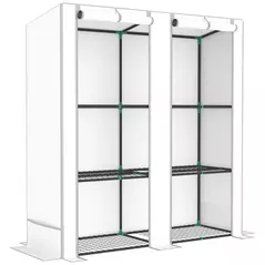 Outsunny Three-Tier Mini Greenhouse - White - 1