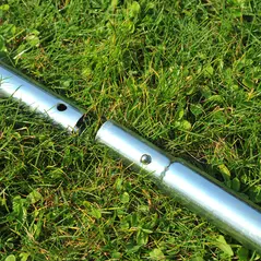 Outsunny Garden Rolling Lawn Aerator Heavy Duty Steel Grass Roller w/ Adjustable Handle - 7
