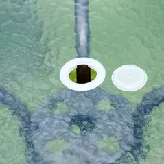 Outsunny 6 Piece Garden Dining Set with Umbrella, Patio Sets with Parasol with 4 Folding Dining Chairs & Round Tempered Glass Table, Black - 8